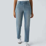 Karolína Eleganti Elastsed Jeans Kõrge Vöökoht Mugavad